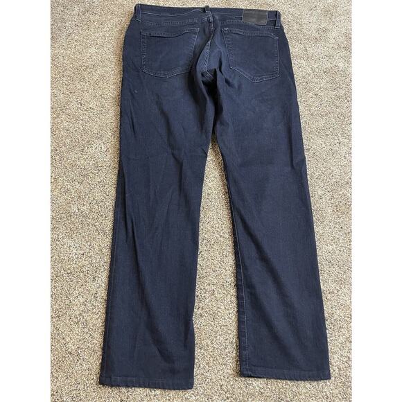 Adriano Goldschmied Jeans Mens 36x34 Blue Denim Modern Slim Tellis Distressed - Picture 3 of 9